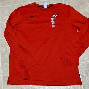 Nike Men's Orange VT Long Sleeve Soccer Shirt